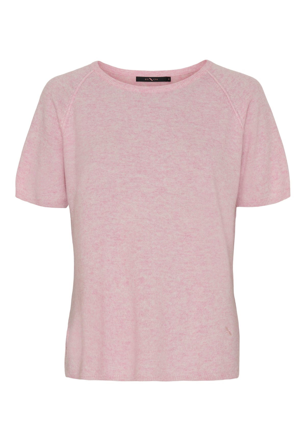 BTFCPH Finstrikket t-shirt i cashmere blanding Pullovers Rosa
