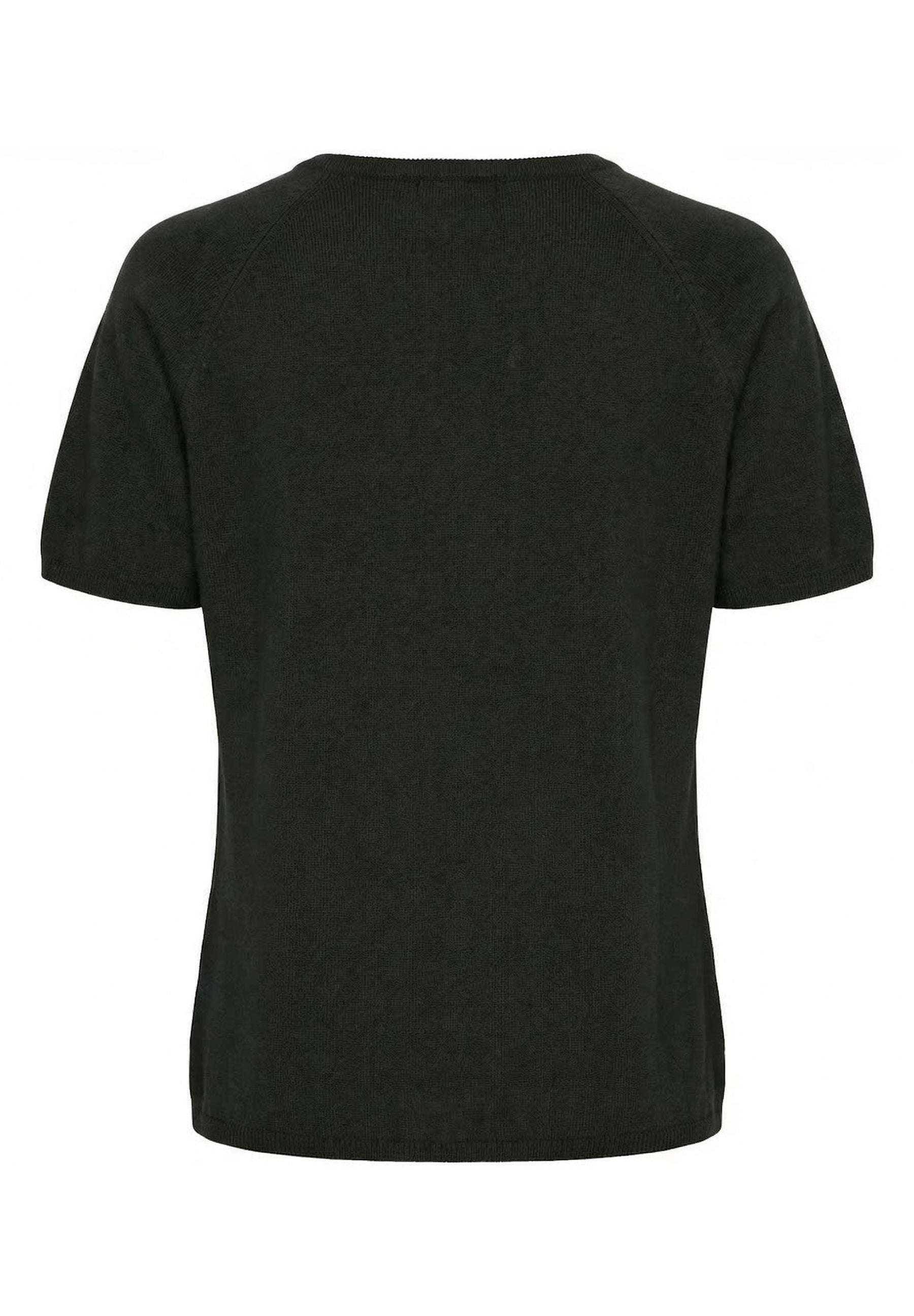 BTFCPH Finstrikket t-shirt i cashmere blanding Pullovers Sort