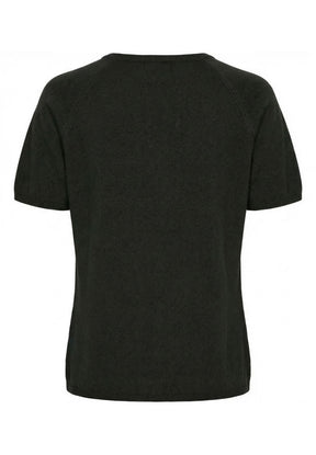 BTFCPH Finstrikket t-shirt i cashmere blanding Pullovers Sort