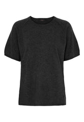 BTFCPH Finstrikket t-shirt i cashmere blanding Pullovers Sort