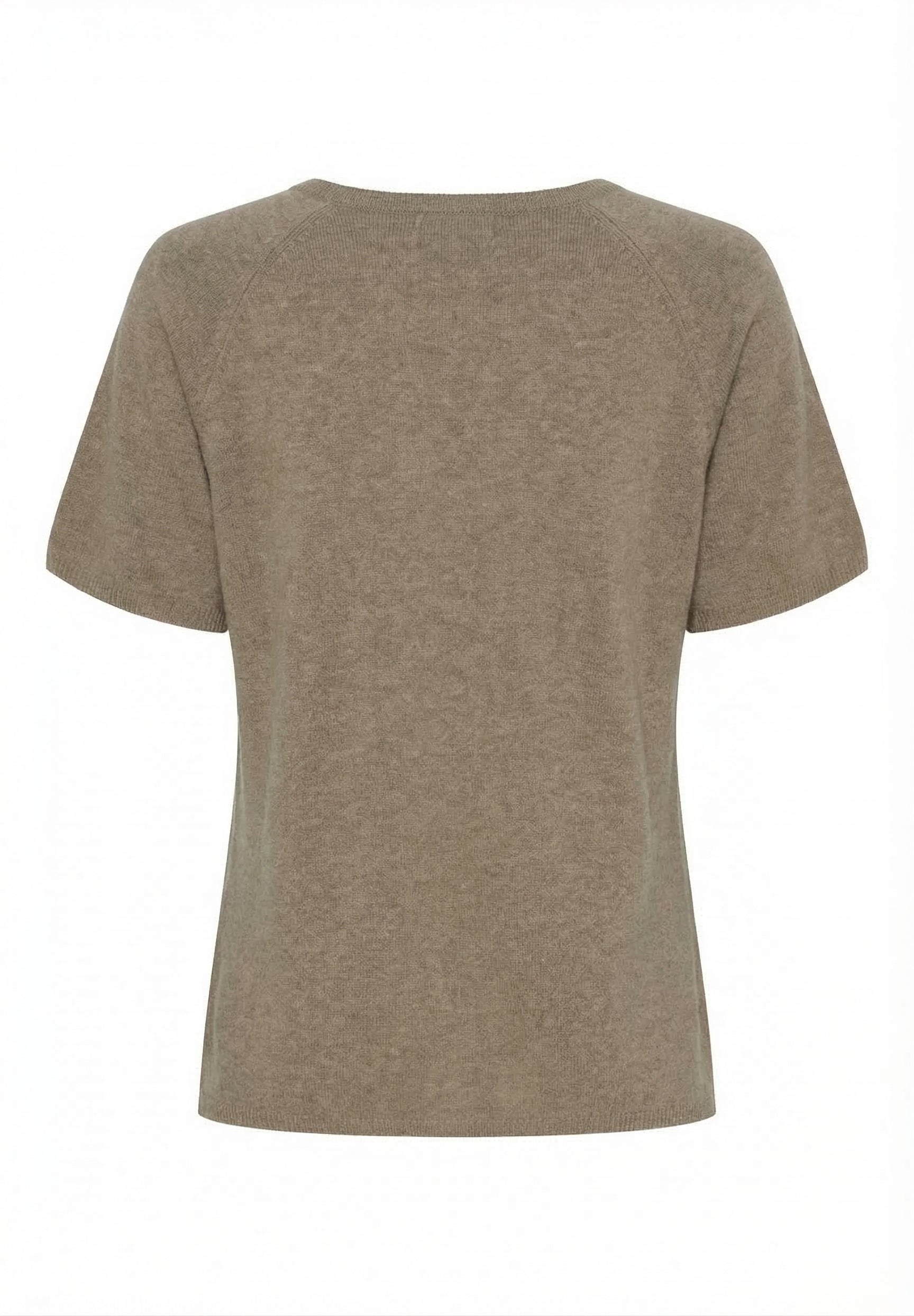 BTFCPH Finstrikket t-shirt i cashmere blanding Pullovers Taupe Melange