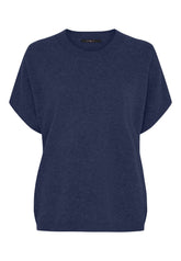 BTFCPH Finstrikket t-shirt i cashmere blanding Pullovers Blå