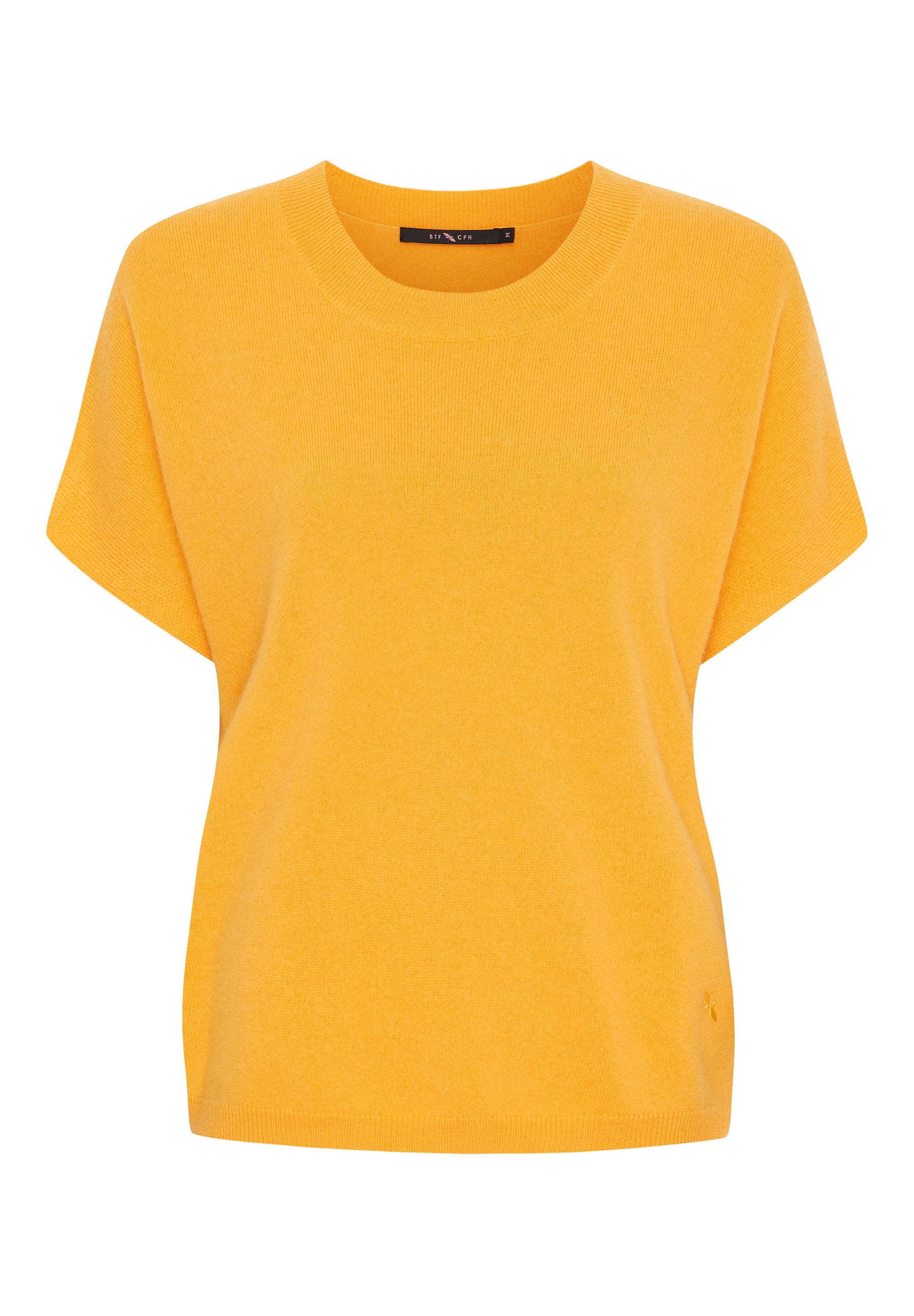 BTFCPH Finstrikket t-shirt i cashmere blanding Pullovers Gul