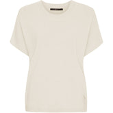 BTFCPH Finstrikket t-shirt i cashmere blanding Pullovers Hvid
