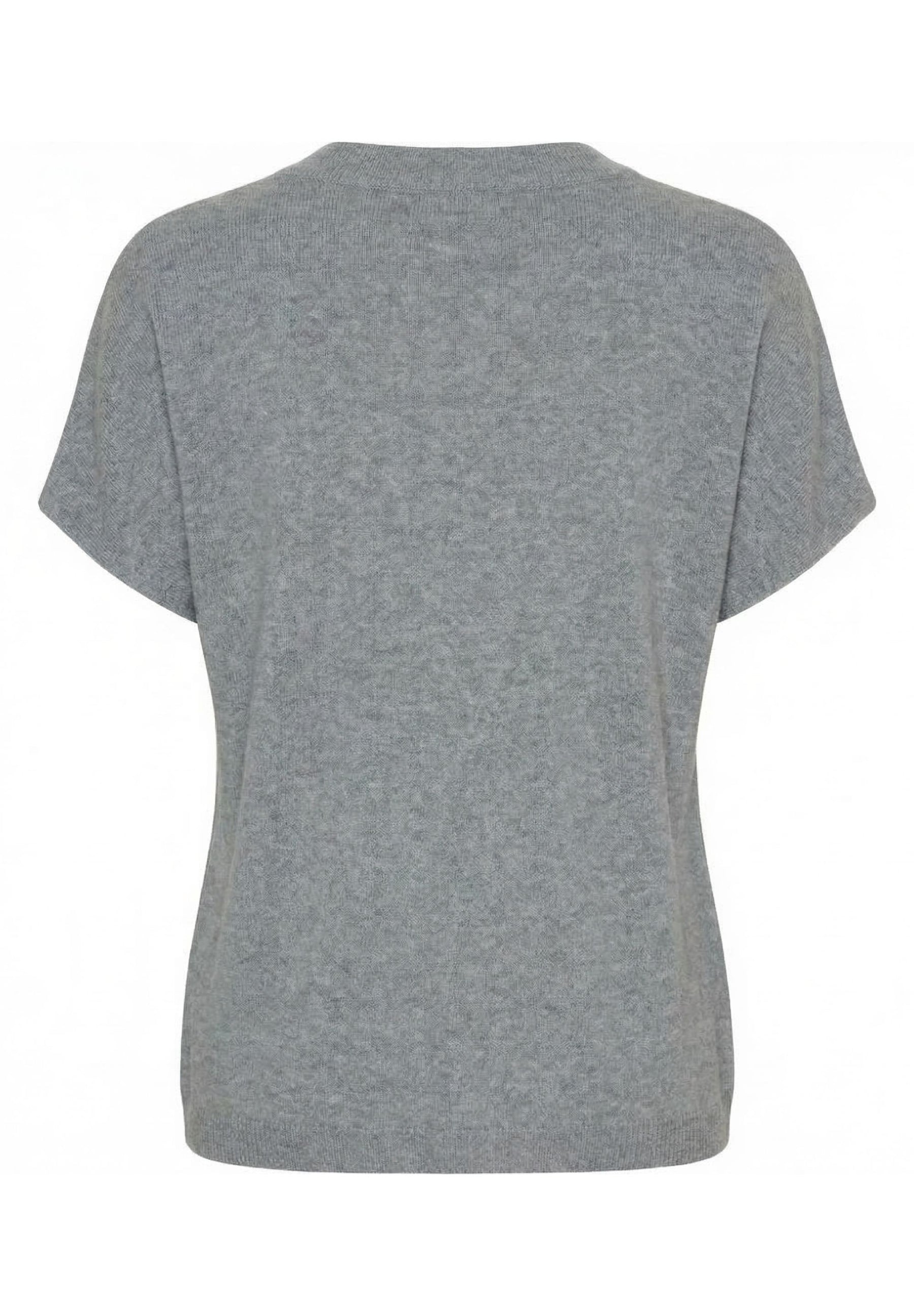 BTFCPH Finstrikket t-shirt i cashmere blanding Pullovers Marble Melange