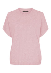 BTFCPH Finstrikket t-shirt i cashmere blanding Pullovers Rosa