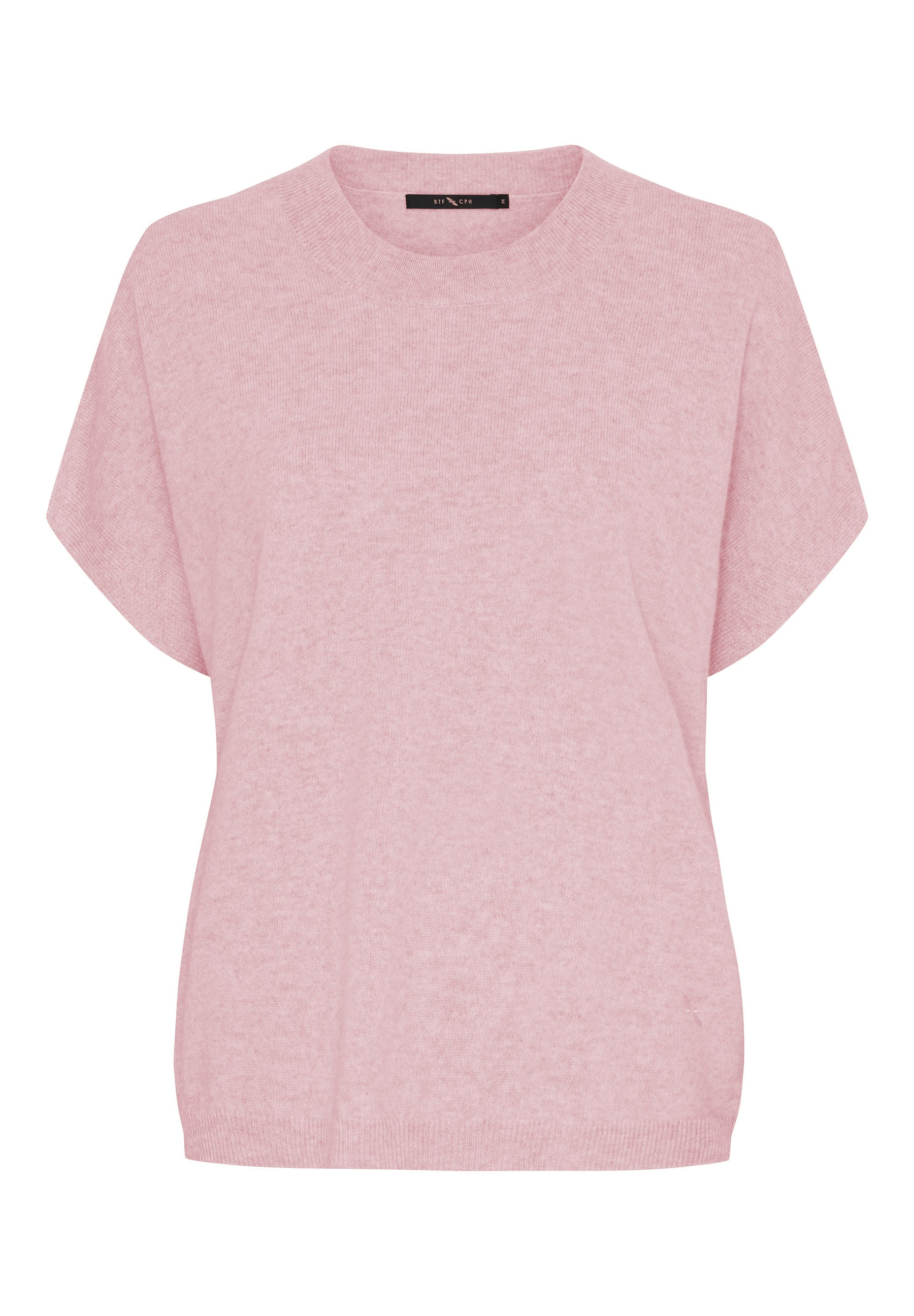 BTFCPH Finstrikket t-shirt i cashmere blanding Pullovers Rosa