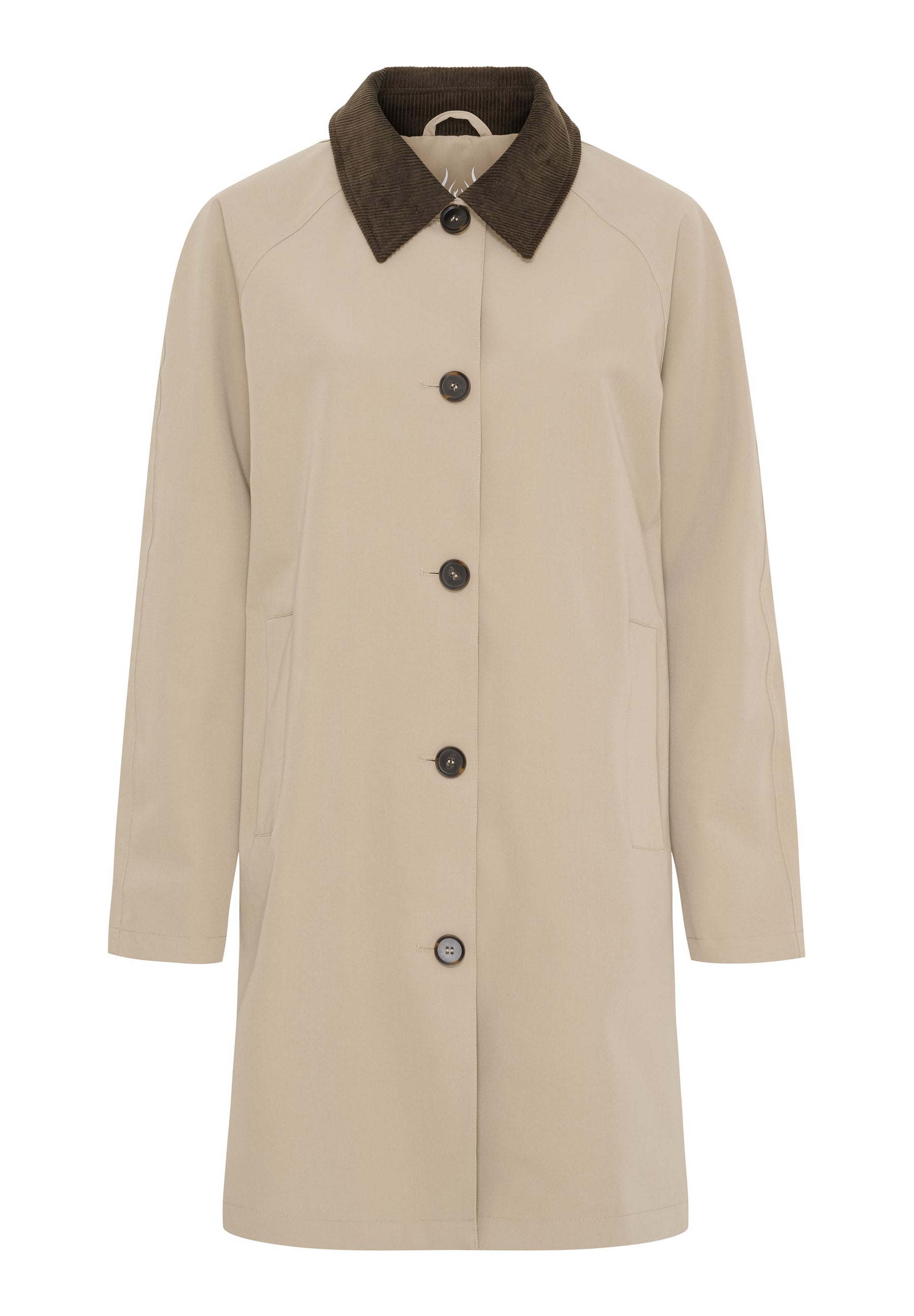 NOTYZ Frakke med fløjlskrave Frakker Beige