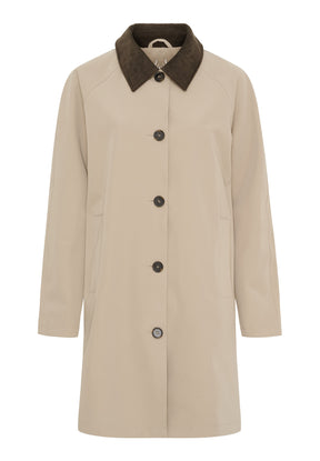 NOTYZ Frakke med fløjlskrave Frakker Beige