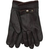 NOTYZ HIM Goat Leather Gloves w. Wrist Strap Handsker Brun