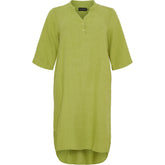 NO. 1 BY OX Hør tunika kjole Kjoler Perfect Pear Olive