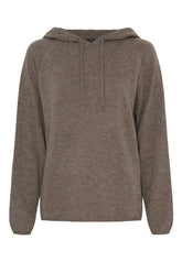 BTFCPH Hoodie i cashmere Knit Ash Brown Melange