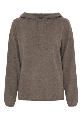 BTFCPH Hoodie i cashmere Knit Ash Brown Melange