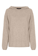 BTFCPH Hoodie i cashmere Knit Cream Melange