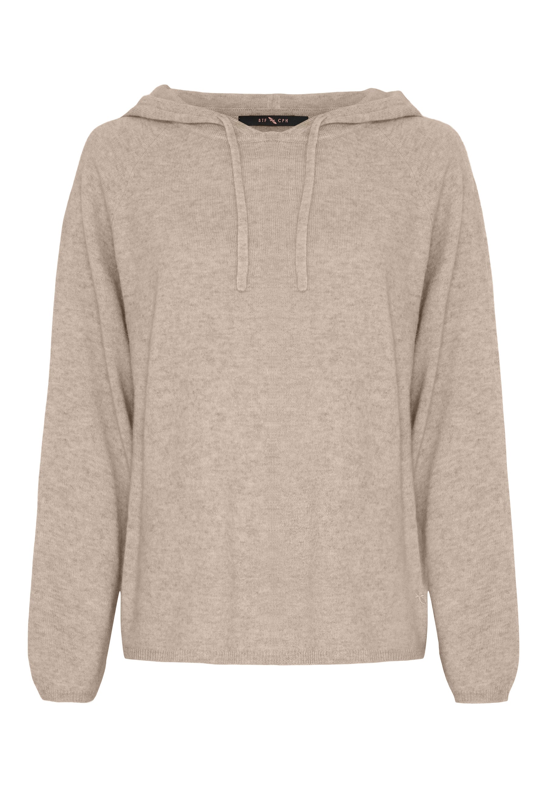BTFCPH Hoodie i cashmere Knit Cream Melange