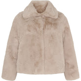 NO. 1 BY OX Imiteret mink jakke Jakker Camel Beige
