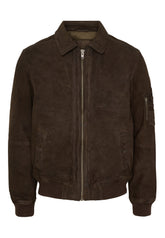 NOTYZ HIM Jakke i ruskind Jakker Brown w. Gunmetal acc.