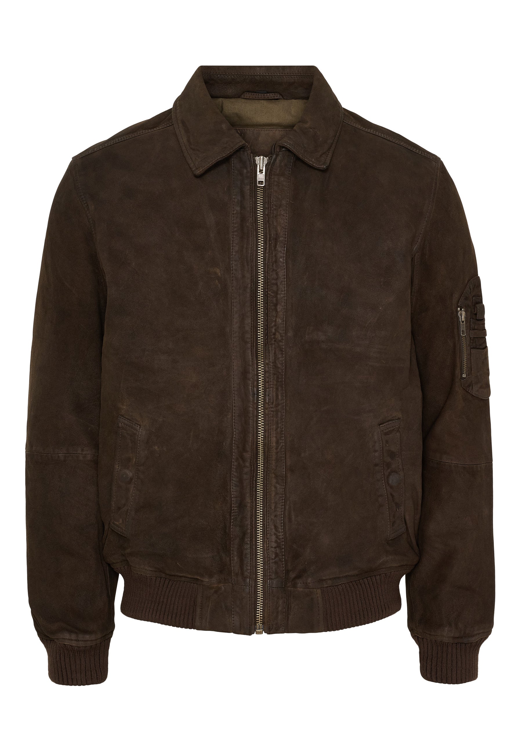 NOTYZ HIM Jakke i ruskind Jakker Brown w. Gunmetal acc.