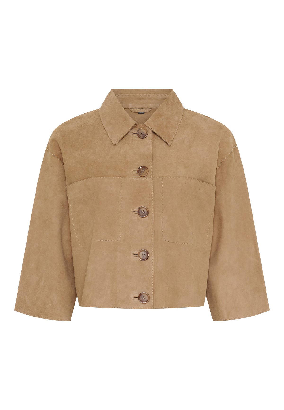 NOTYZ Jakke i ruskind med 3/4 ærmer Jakker Brun