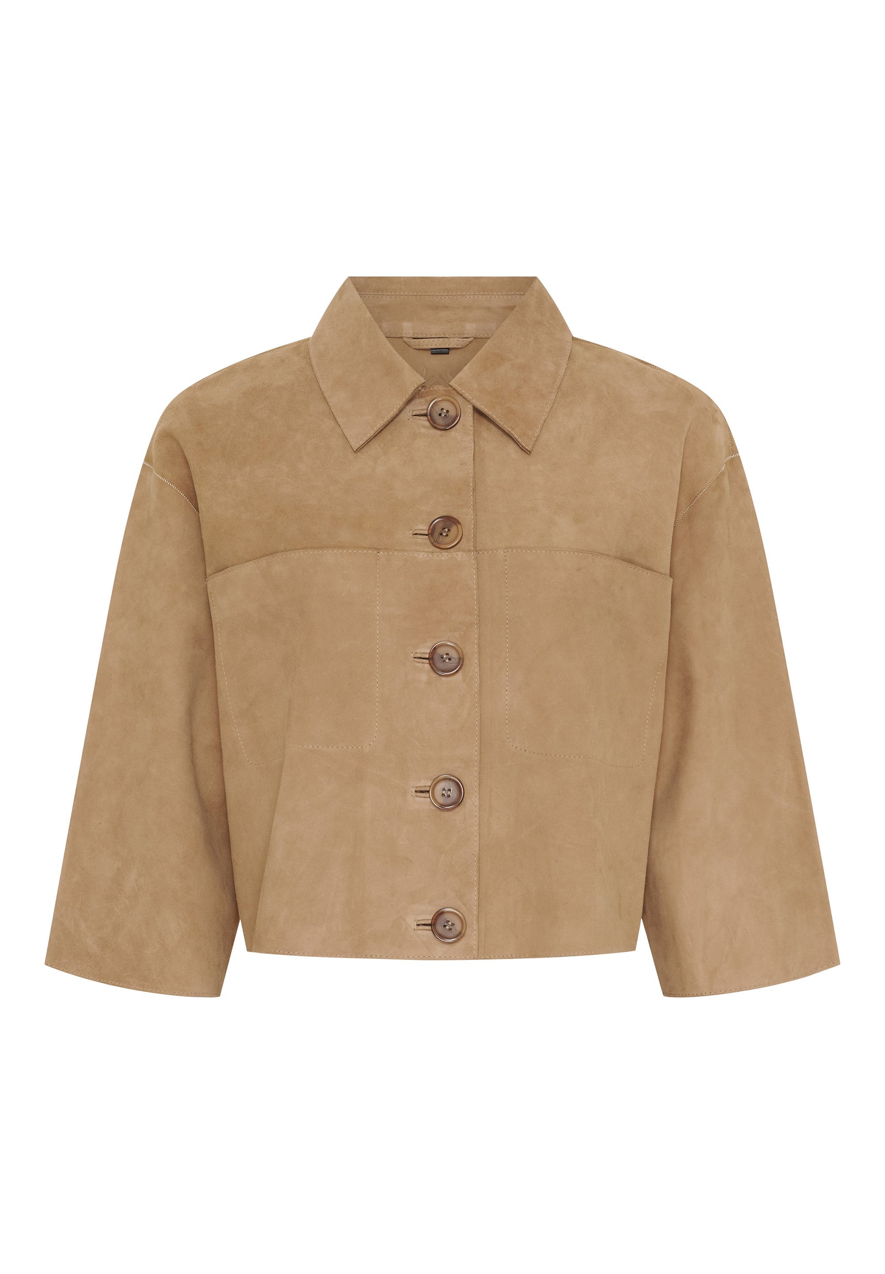 NOTYZ Jakke i ruskind med 3/4 ærmer Jakker Brun