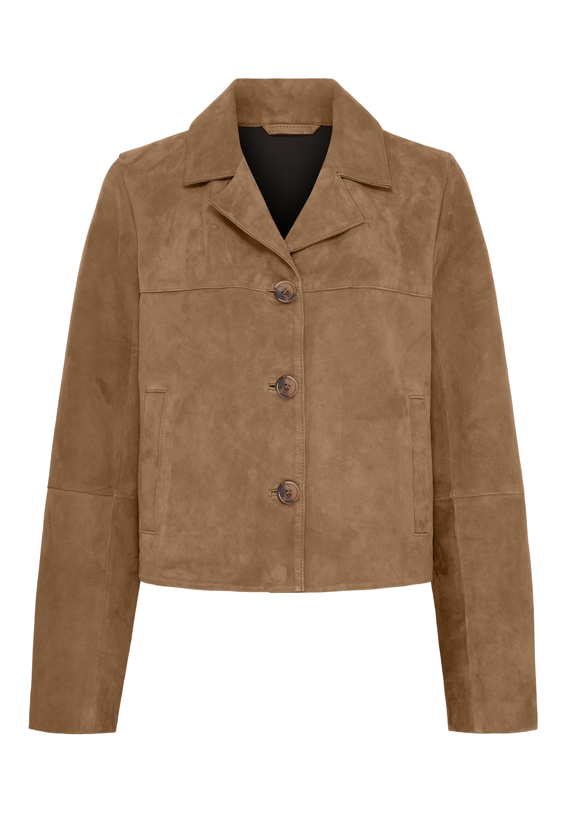 BTFCPH Jakke i ruskind med knapper Jakker Nude Brown