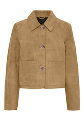 BTFCPH Jakke i ruskind med knapper Jakker Beige