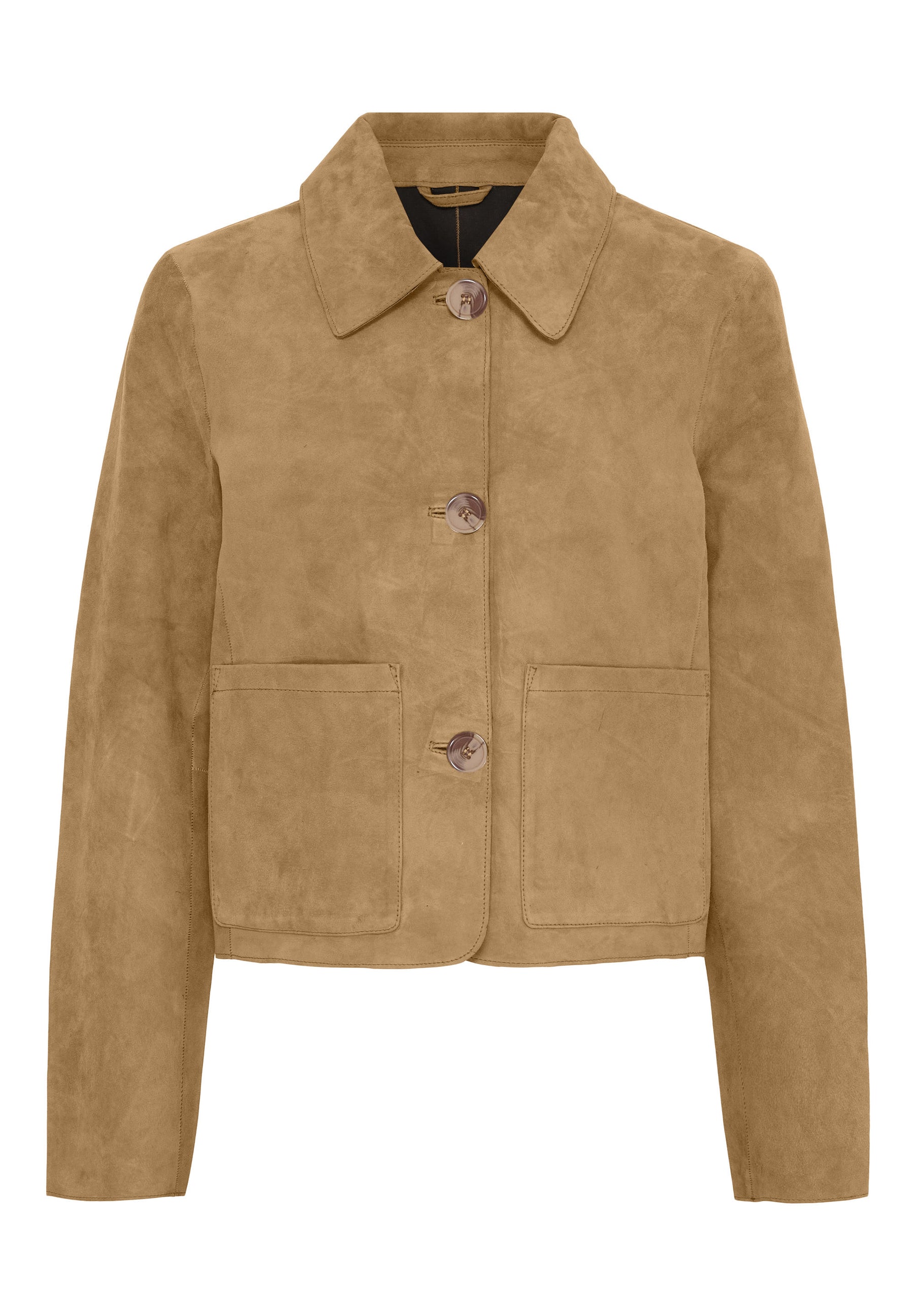 BTFCPH Jakke i ruskind med knapper Jakker Beige