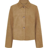 NOTYZ Jakke i ruskind med knapper Jakker Beige