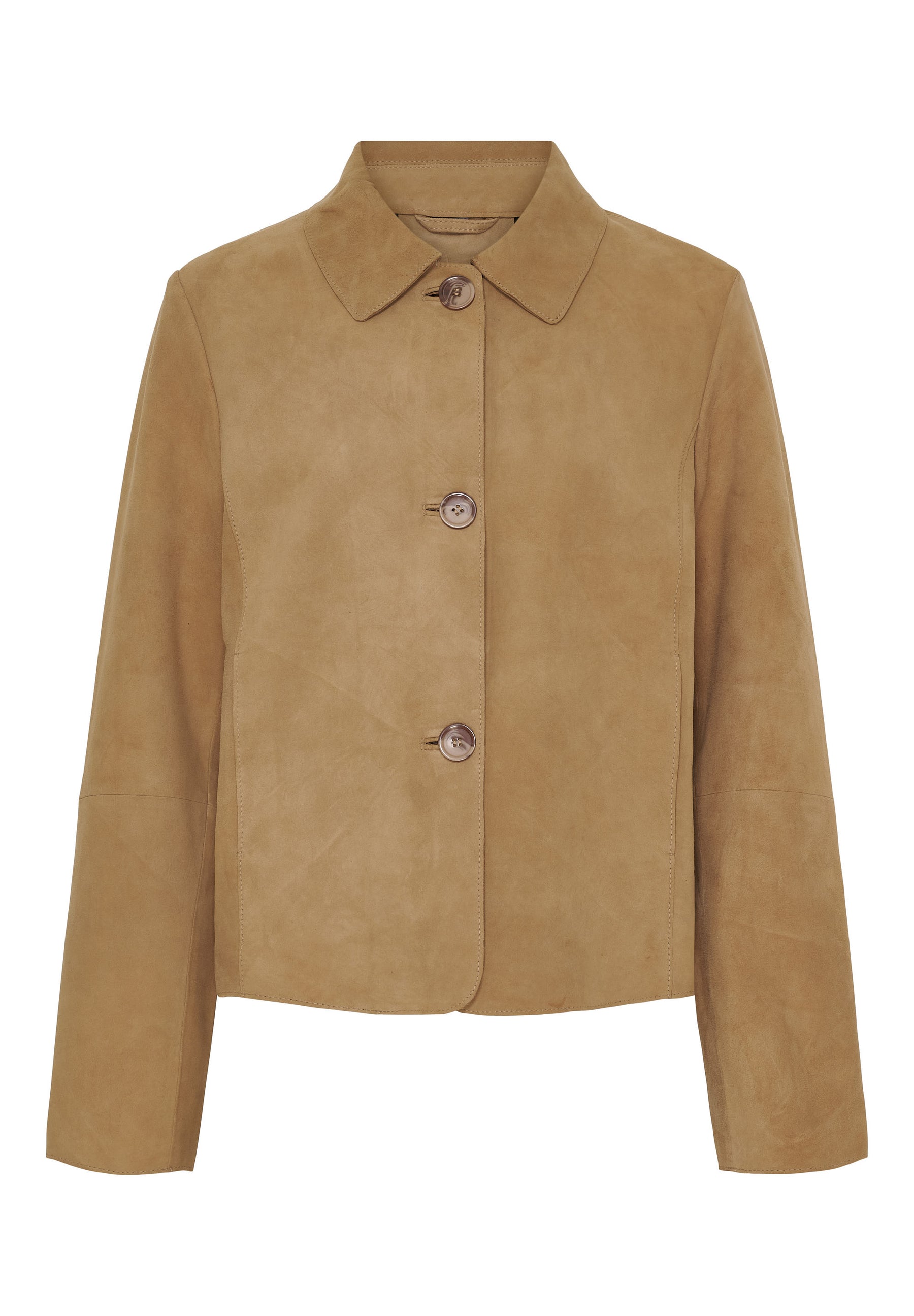 NOTYZ Jakke i ruskind med knapper Jakker Beige