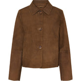 NOTYZ Jakke i ruskind med knapper Jakker Hazelnut