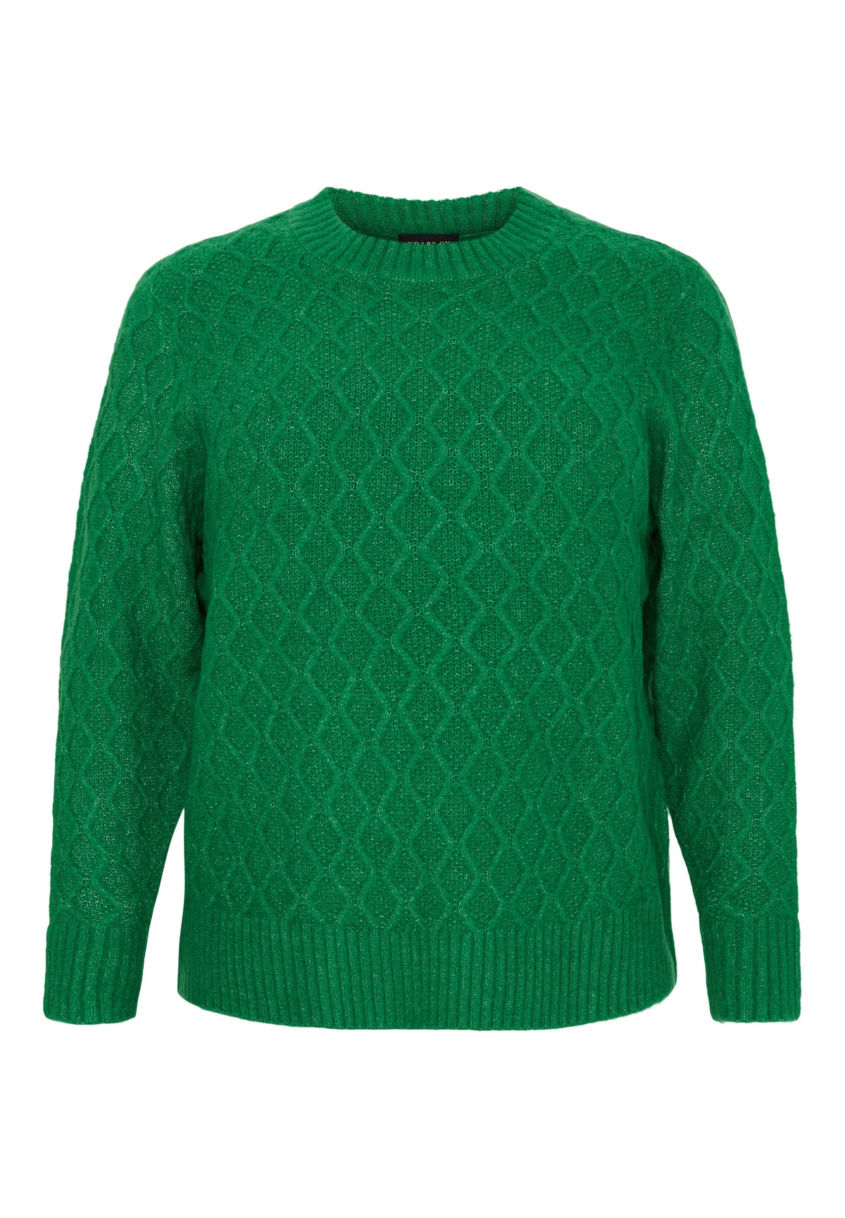NO. 1 BY OX Kabelstrikket trøje Sweaters Grøn