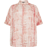 NO. 1 BY OX Kimono med korte ærmer Kimono Light pink earth print