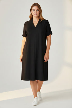 NO. 1 BY OX Kjole med V-udskæring Kjoler Sort