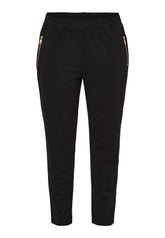 NO. 1 BY OX Klassisk bukser med lynlåslommer Bukser Sort