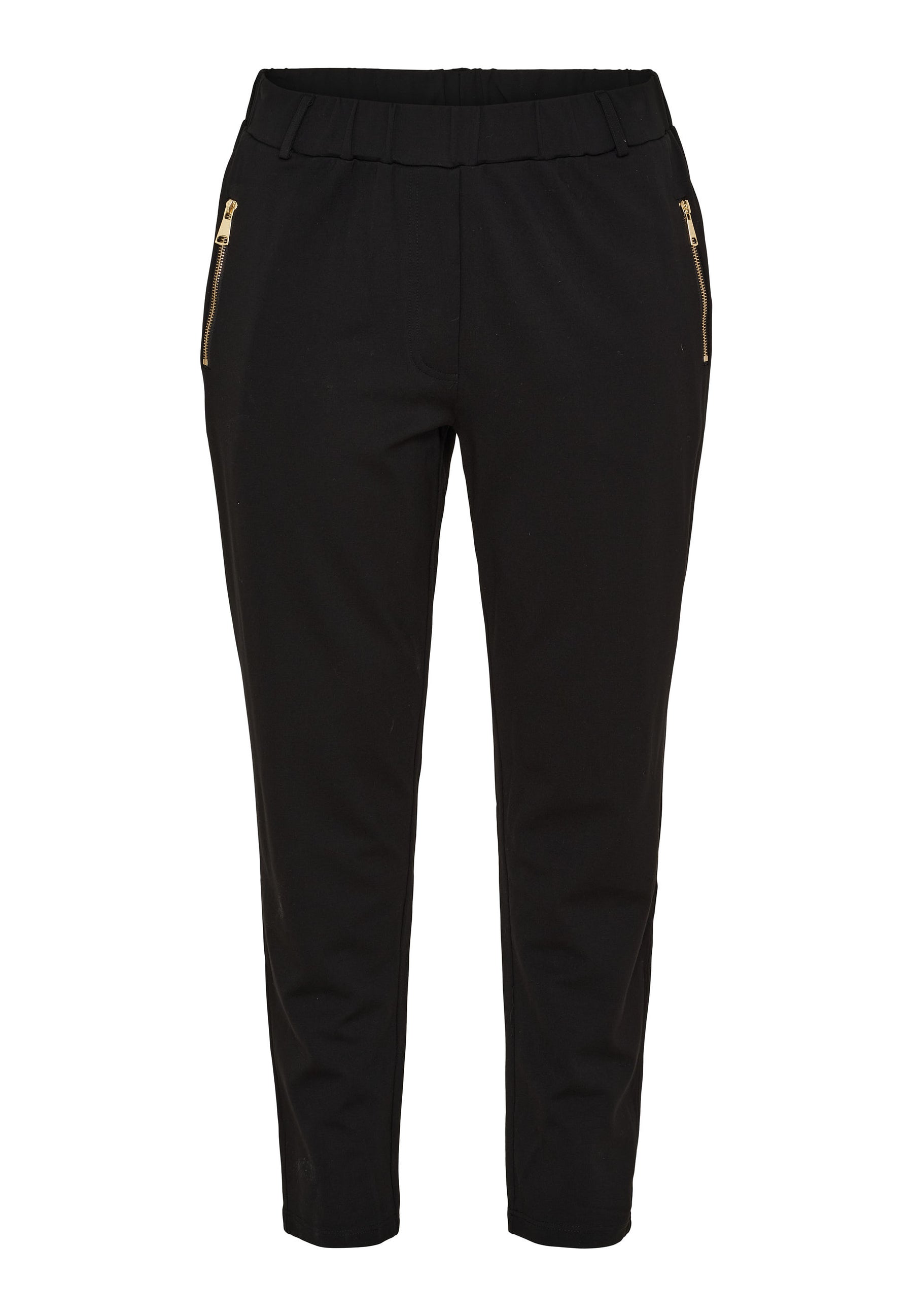 NO. 1 BY OX Klassisk bukser med lynlåslommer Bukser Sort