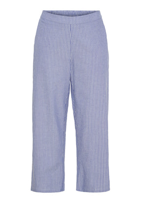 NO. 1 BY OX Klassisk bukser med vidde Bukser Denim blue pinstripes