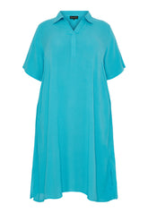 NO. 1 BY OX Klassisk kjole med lommer Kjoler Scuba blue