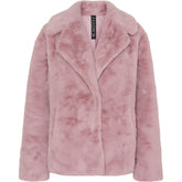 NOTYZ Kort faux fur jakke Frakker Light Lilac