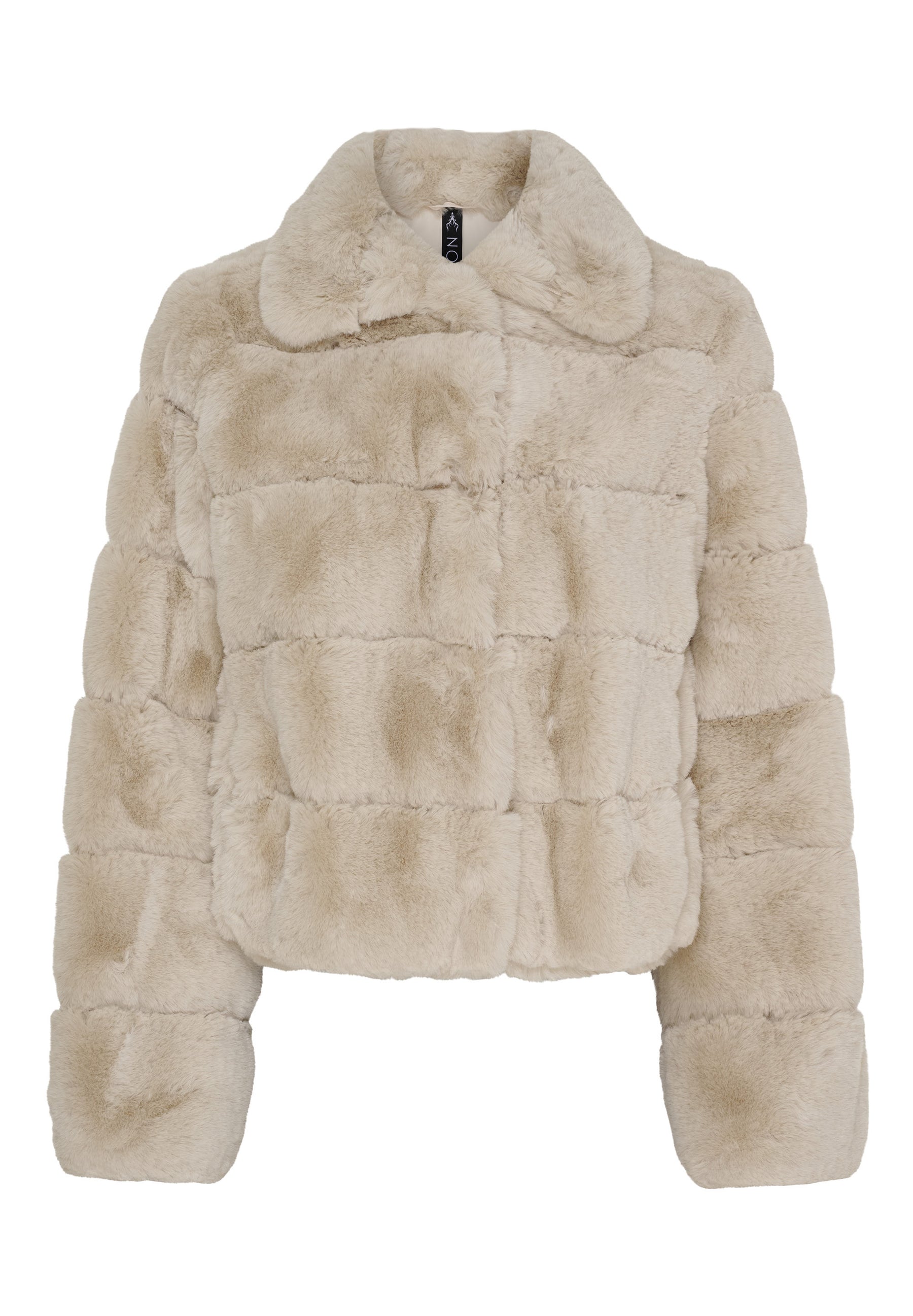 NOTYZ Kort faux fur jakke Jakker Beige