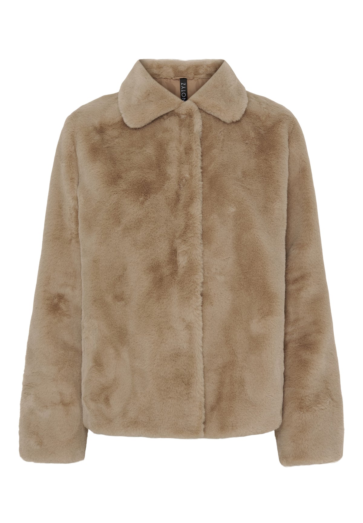 NOTYZ Kort faux fur jakke Jakker Beige