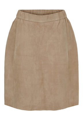 BTFCPH Kort nederdel i ruskind Nederdele Hvid