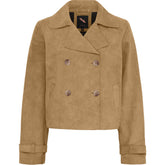 BTFCPH Kort trenchcoat i ruskind Jakker Beige