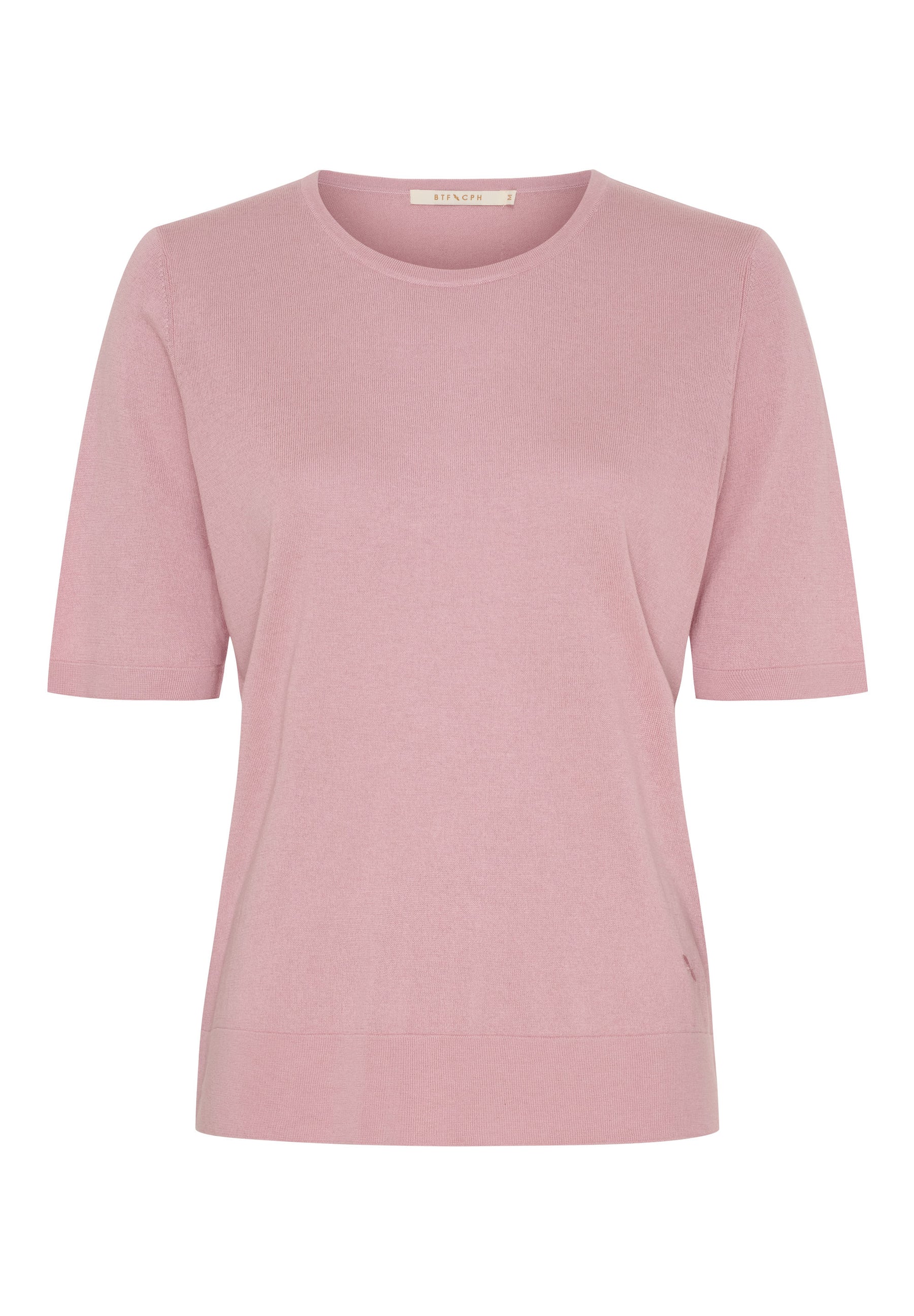 BTFCPH Kortærmet top i silke og cashmere Tops Rosa