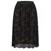 NO. 1 BY OX Lace Skirt Nederdele Sort