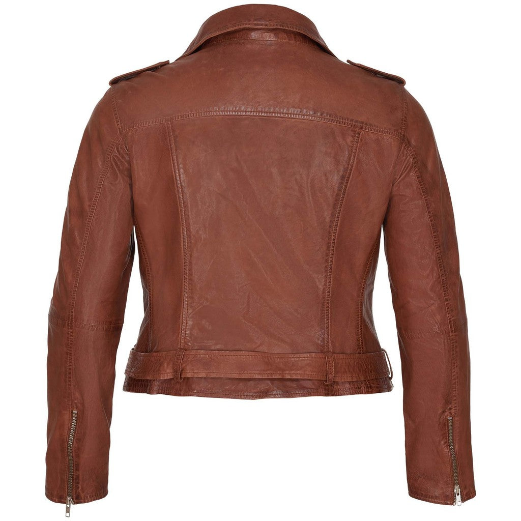 NO. 1 BY OX Læderjakke - KOLLEKTIONSSALG Kjoler Brun