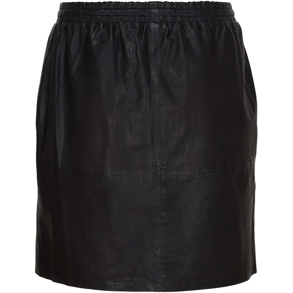 NO. 1 BY OX Lædernederdel - KOLLEKTIONSSALG Kjoler Sort