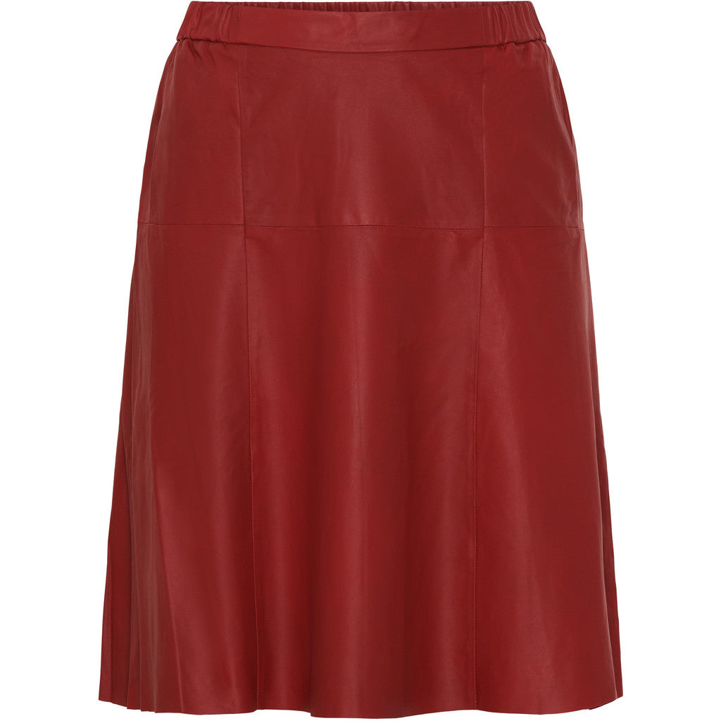 NO. 1 BY OX Lædernederdel - KOLLEKTIONSSALG Kjoler Rød