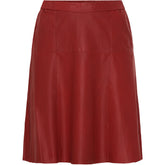 NO. 1 BY OX Lædernederdel - KOLLEKTIONSSALG Kjoler Rød