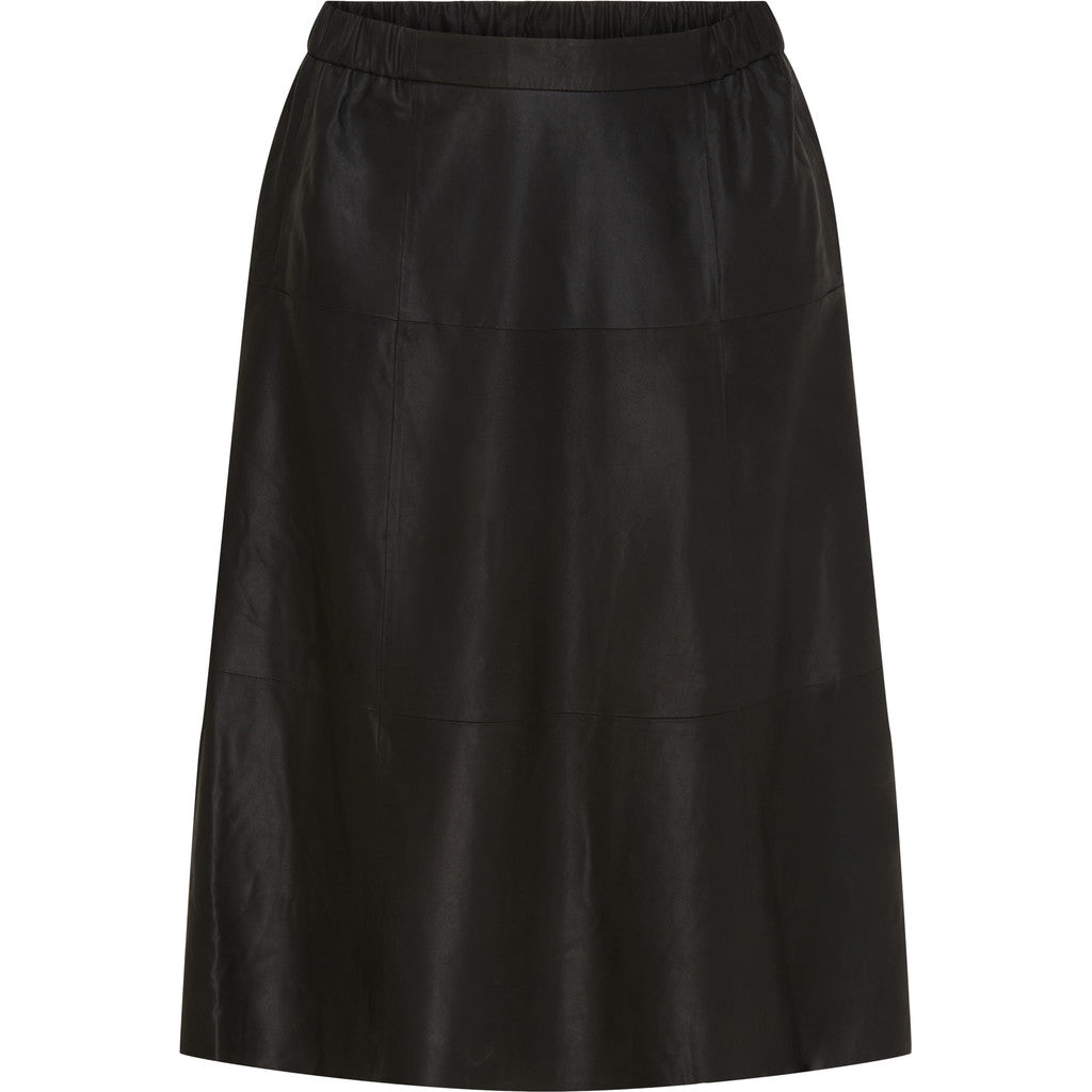 NO. 1 BY OX Lædernederdel - KOLLEKTIONSSALG Kjoler Sort