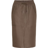 NO. 1 BY OX Lædernederdel - KOLLEKTIONSSALG Kjoler Brun